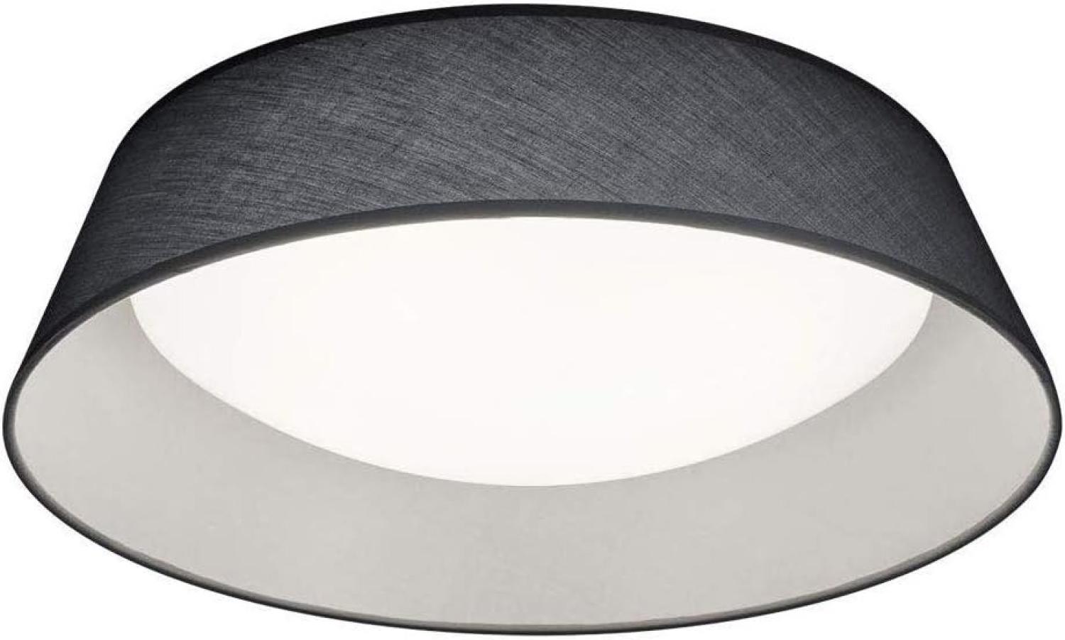 LED Deckenleuchte, Stoff grau, rund, 45 cm, PONTS Bild 1