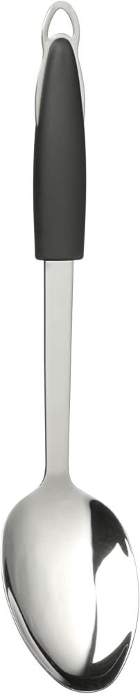 Premier Housewares Tenzo Servierlöffel aus Edelstahl mit schwarzem Griff 34x7x3 cm, ABS-Kunststoff, 7x34x5 Bild 1