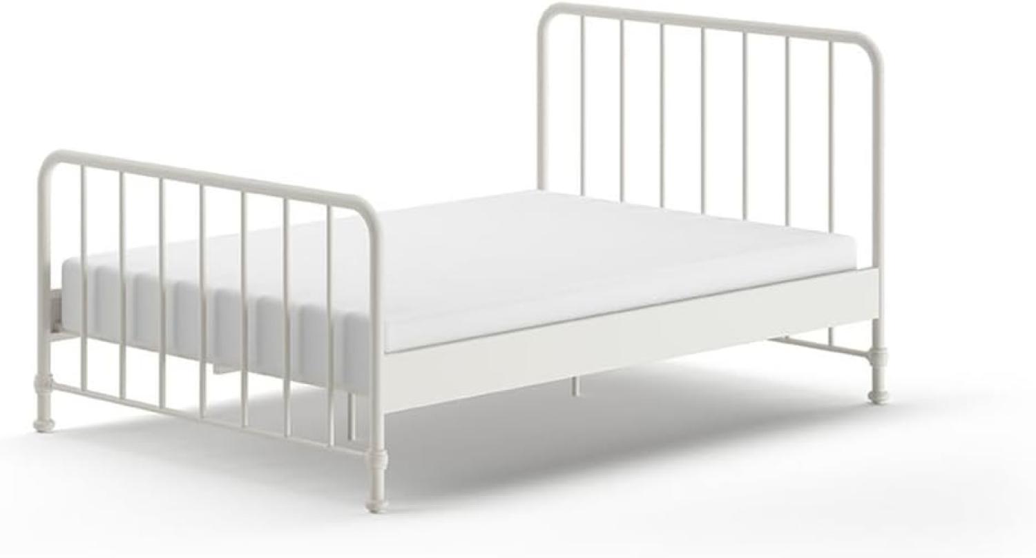 BRONXX Jugendbett mit Liegefläche 140 xx 200 cm, Ausf. Metall Weiß matt Bild 1