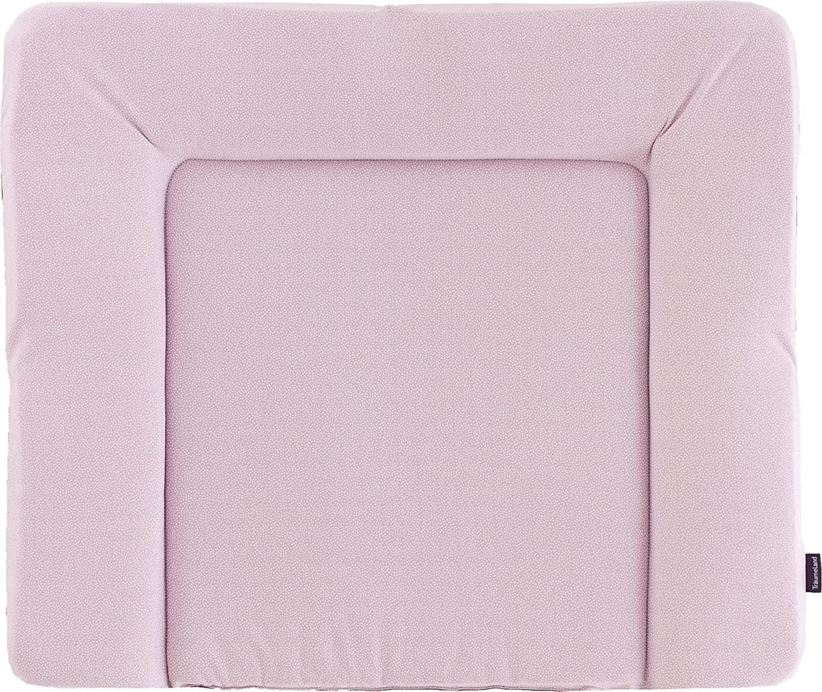 Träumeland Wickelauflage PVC-frei 75 x 85 cm Punkte rosa Bild 1