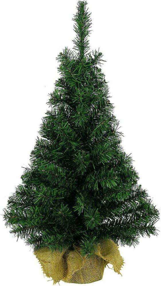 Mini Weihnachtsbaum im Jute Sack 75 cm Christbaum künstlicher Dekobaum Bild 1