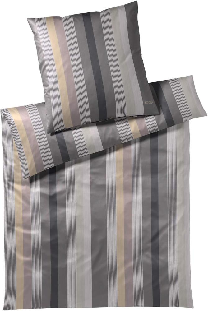 JOOP Bettwäsche Stripes stone | Kissenbezug einzeln 40x80 cm Bild 1