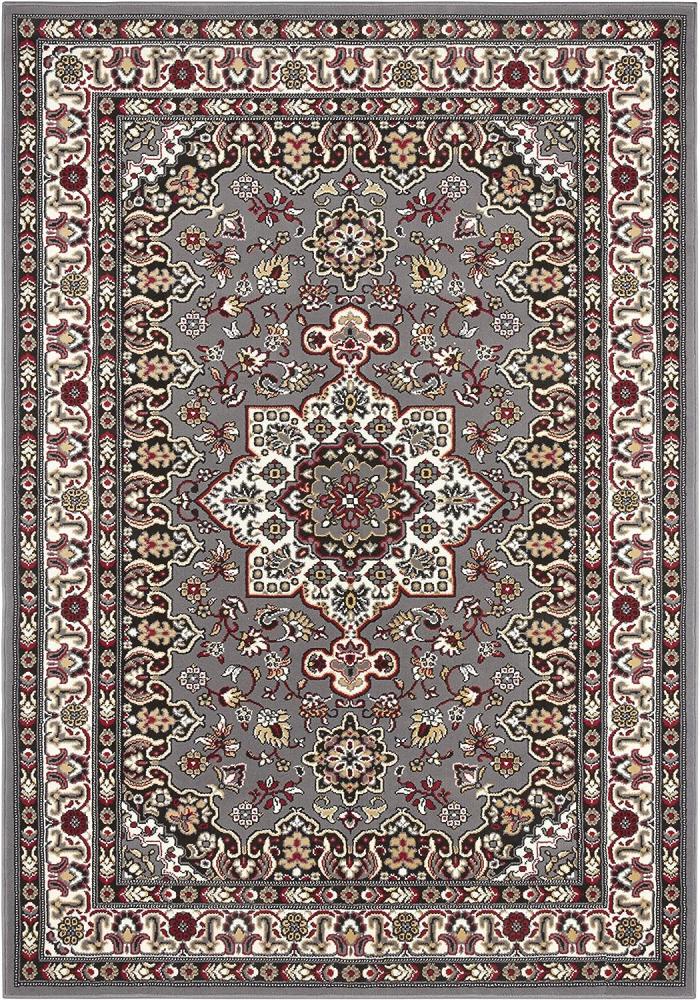 Orientalischer Kurzflor Teppich Parun Täbriz Grau - 120x170x0,9cm Bild 1