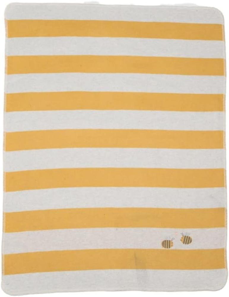 David Fussenegger Babydecke Juwel mit Stick Streifen Biene Gelb (90x70cm) 71633179 Bild 1