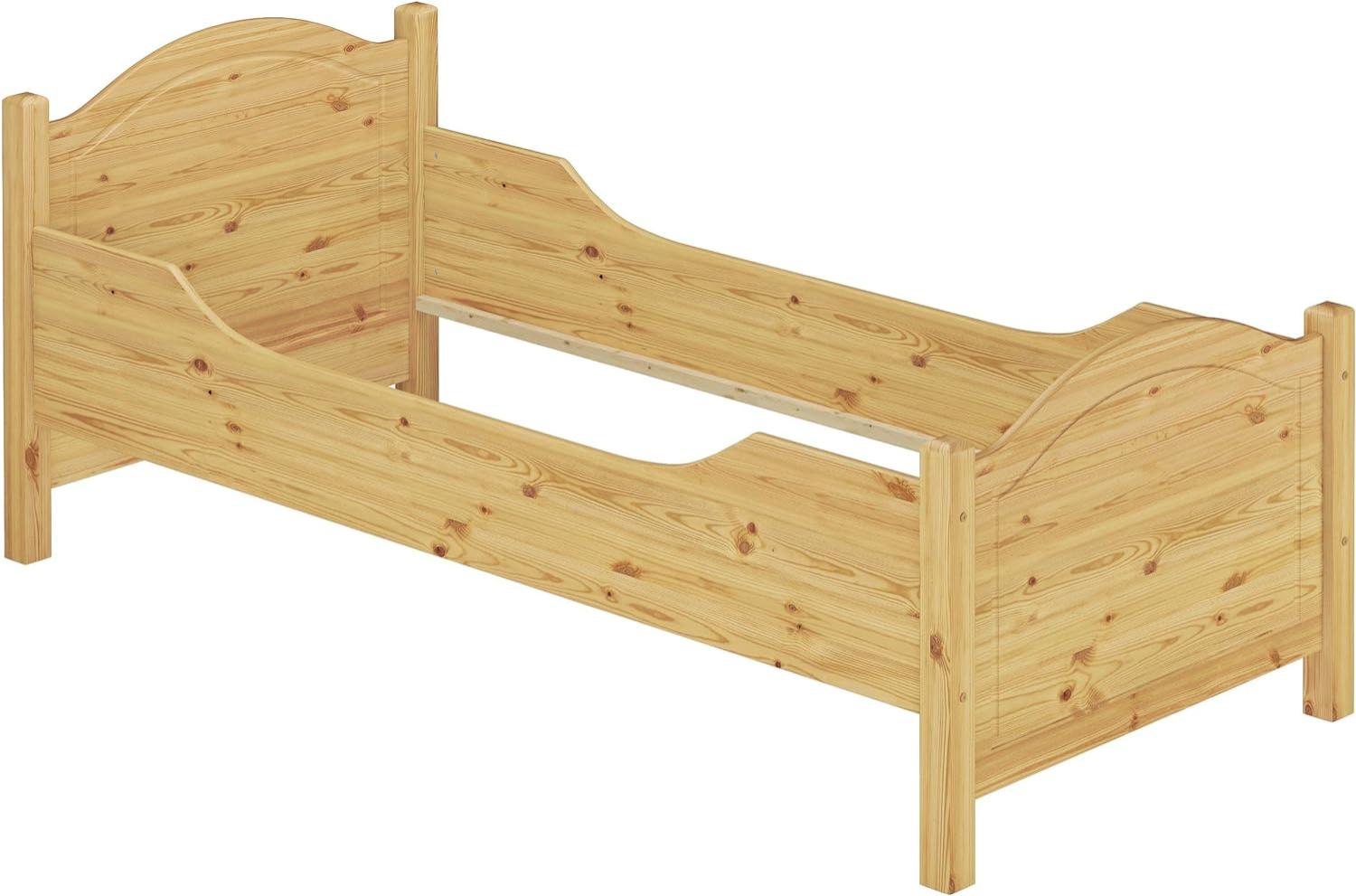 Erst-Holz Seniorenbett extra hoch Bettkasten 100x200 Kiefer Bild 1