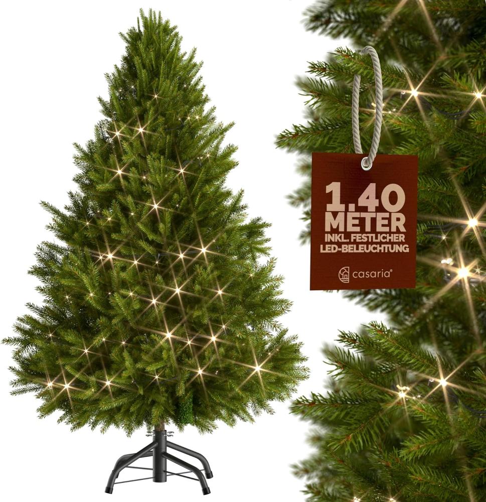 Weihnachtsbaum 140/150/180cm Metallständer künstlicher Tannenbaum LED Lichterkette Christbaum Baum Tanne Spritzguss Christbaumständer Mix/PE/PVC Bild 1