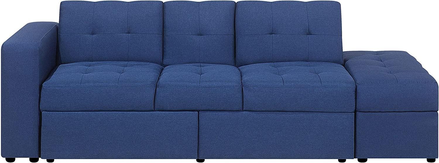 Schlafsofa 3-Sitzer Polsterbezug marineblau FALSTER Bild 1