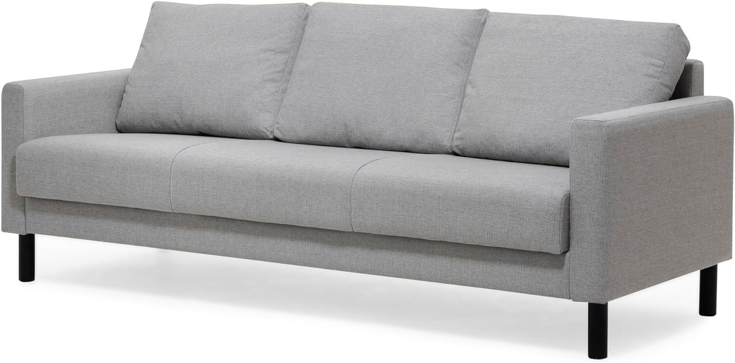 trendteam Polstersofa Sofa Couch 3-Sitzer Click&Sit Grau werkzeuglose Montage Bild 1