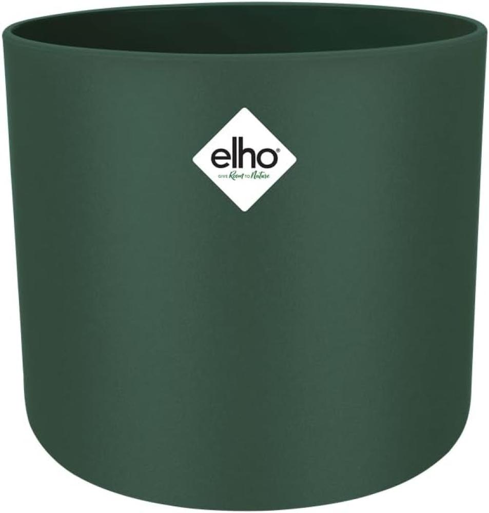 elho B. for Soft Rund 22 - Blumentopf für Innen - 100% recyceltem Plastik - Ø 22. 3 x H 20. 4 cm - Grün/Laubgrün Bild 1