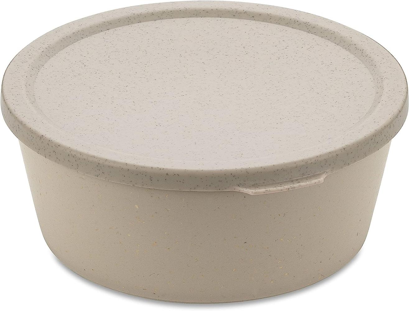 Koziol Schale Connect Bowl Mit Deckel, Schüssel, Kunststoff-Holz-Mix, Nature Desert Sand, 400 ml, 7202700 Bild 1