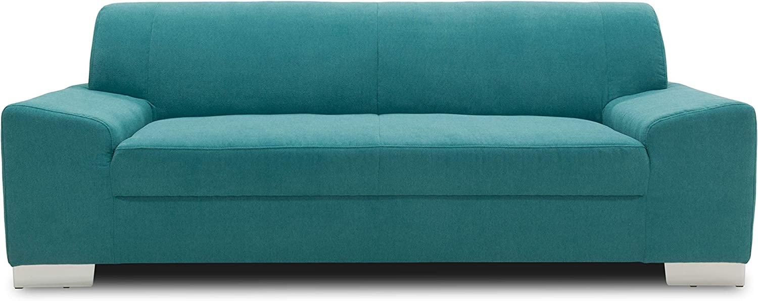 DOMO Collection Sofa Alisson, 3er Couch, 3-Sitzer, 3er Garnitur, 199x83x75 cm, Polstergarnitur in türkis Bild 1