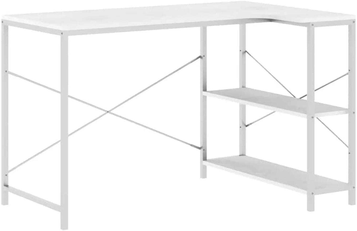 Computertisch Weiß 110x72x70 cm Holzwerkstoff Bild 1