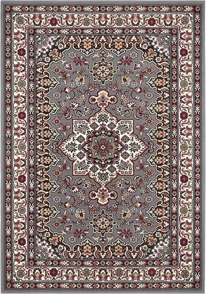 Orientalischer Kurzflor Teppich Parun Täbriz Grau - 160x230x0,9cm Bild 1