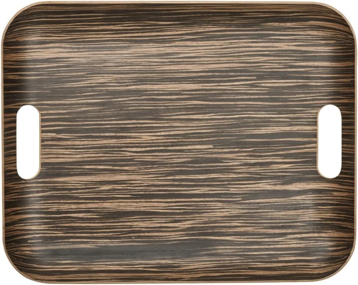 Asa Wood Ebony Holz-Tablett rechteckig 45x36 cm Bild 1