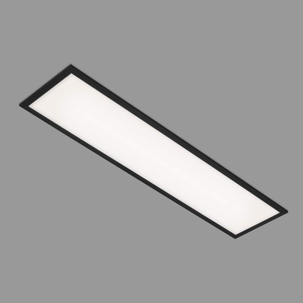 BRILONER - LED Panel, LED Deckenleuchte, Deckenlampe 22 Watt, 2. 300 Lumen, 4. 000 Kelvin, Weiß-Schwarz, 1. 000x250x60mm (LxBxH), 7067-015 Bild 1