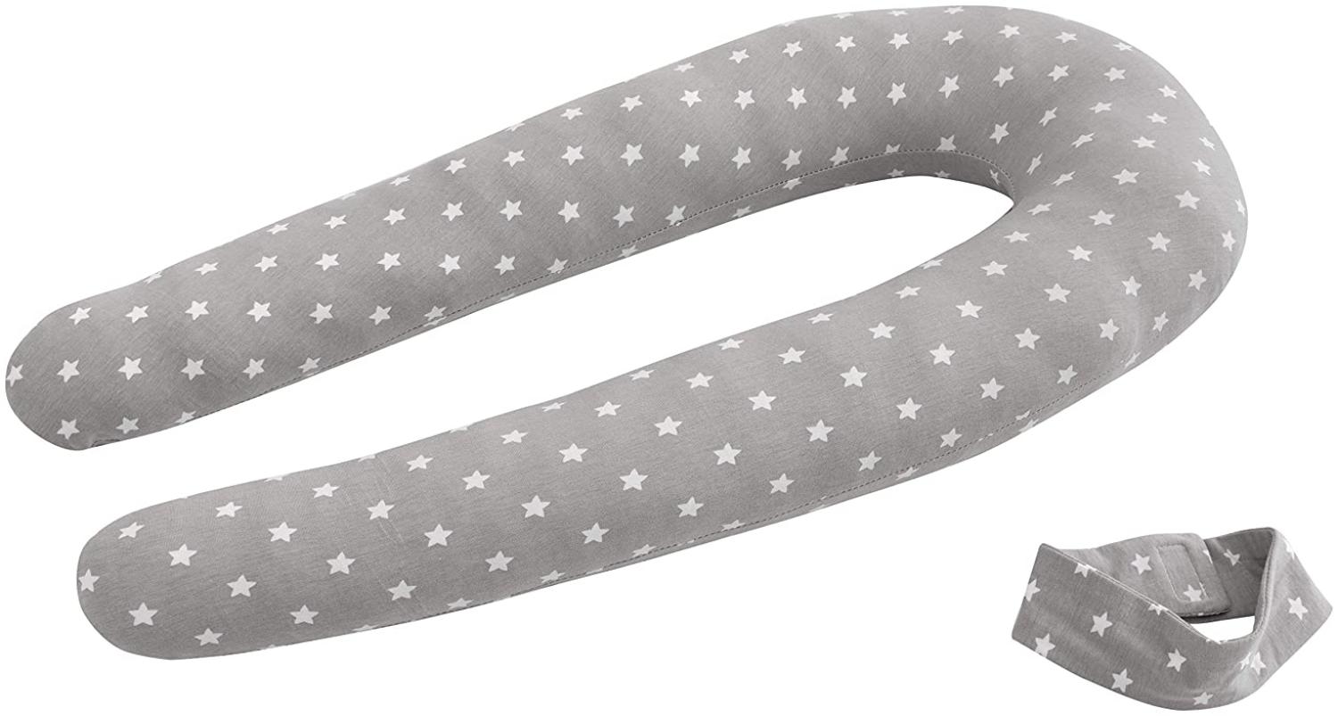 Träumeland 'Care' Nestchenschlange grau/weiß, Sterne, 170 cm Bild 1