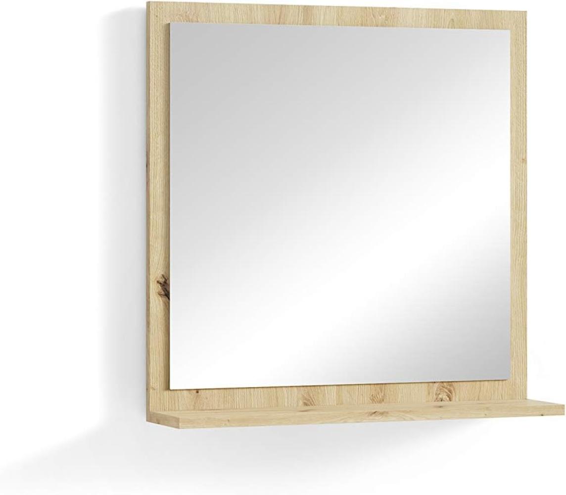 byLIVING Badezimmer Spiegelschrank New York / Moderner, 1-türiger Spiegel Hängeschrank in Artisan Eiche / Wandschrank mit Spiegeltür / B 60, H 70, T 25 cm Bild 1