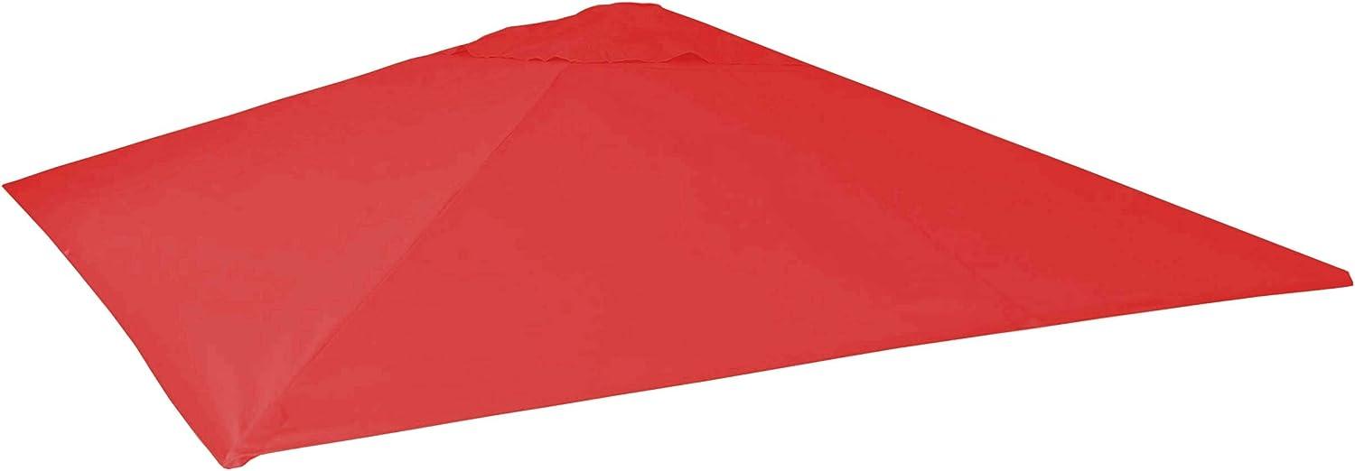 Ersatz-Bezug für Gastronomie Sonnenschirm HWC-D20, Sonnenschirmbezug Ersatzbezug, 5x5m (Ø7,2m) Polyester ~ rot Bild 1