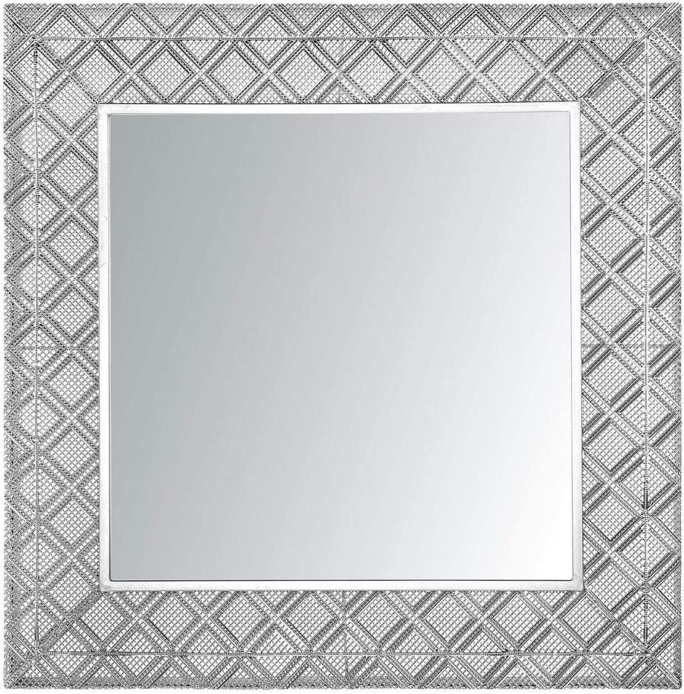 Wandspiegel silber quadratisch 80 x 80 cm EVETTES Bild 1