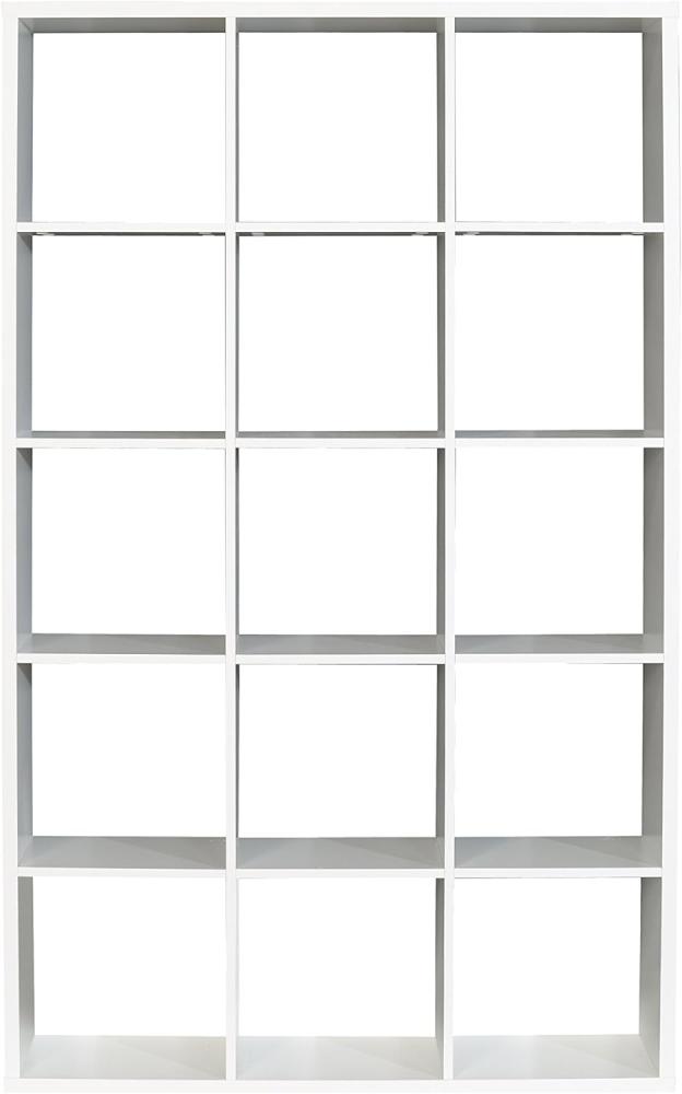 Regal MAURO weiß, 3x5 Fächer, ca. 176 cm hoch Bild 1