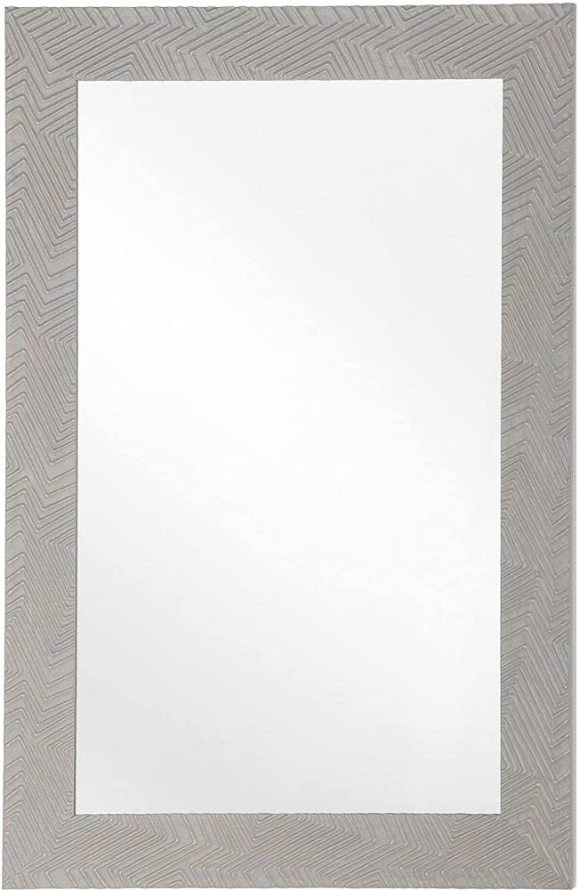 Wandspiegel grau rechteckig 60 x 91 cm NEVEZ Bild 1