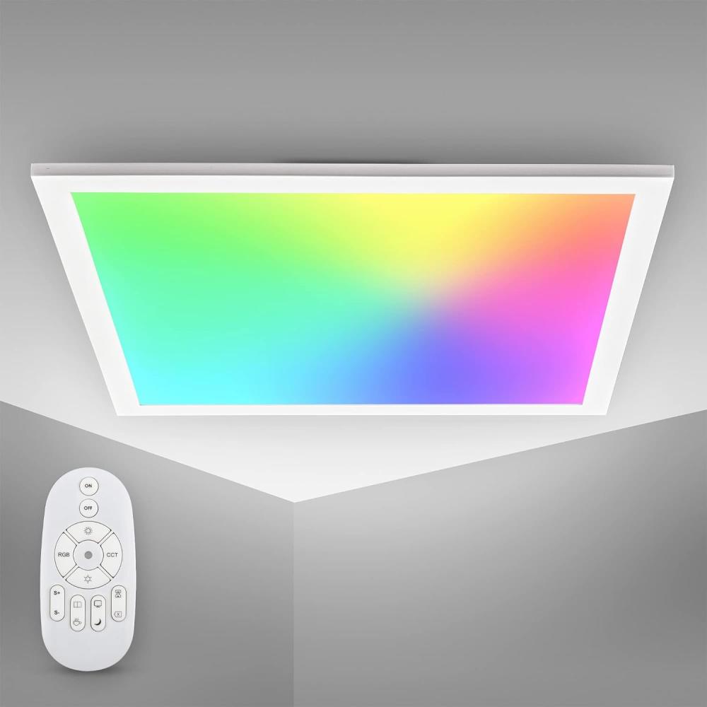 LED Panel Deckenleuchte dimmbar CCT RGB Deckenlampe Büro Licht indirekt 15W Bild 1