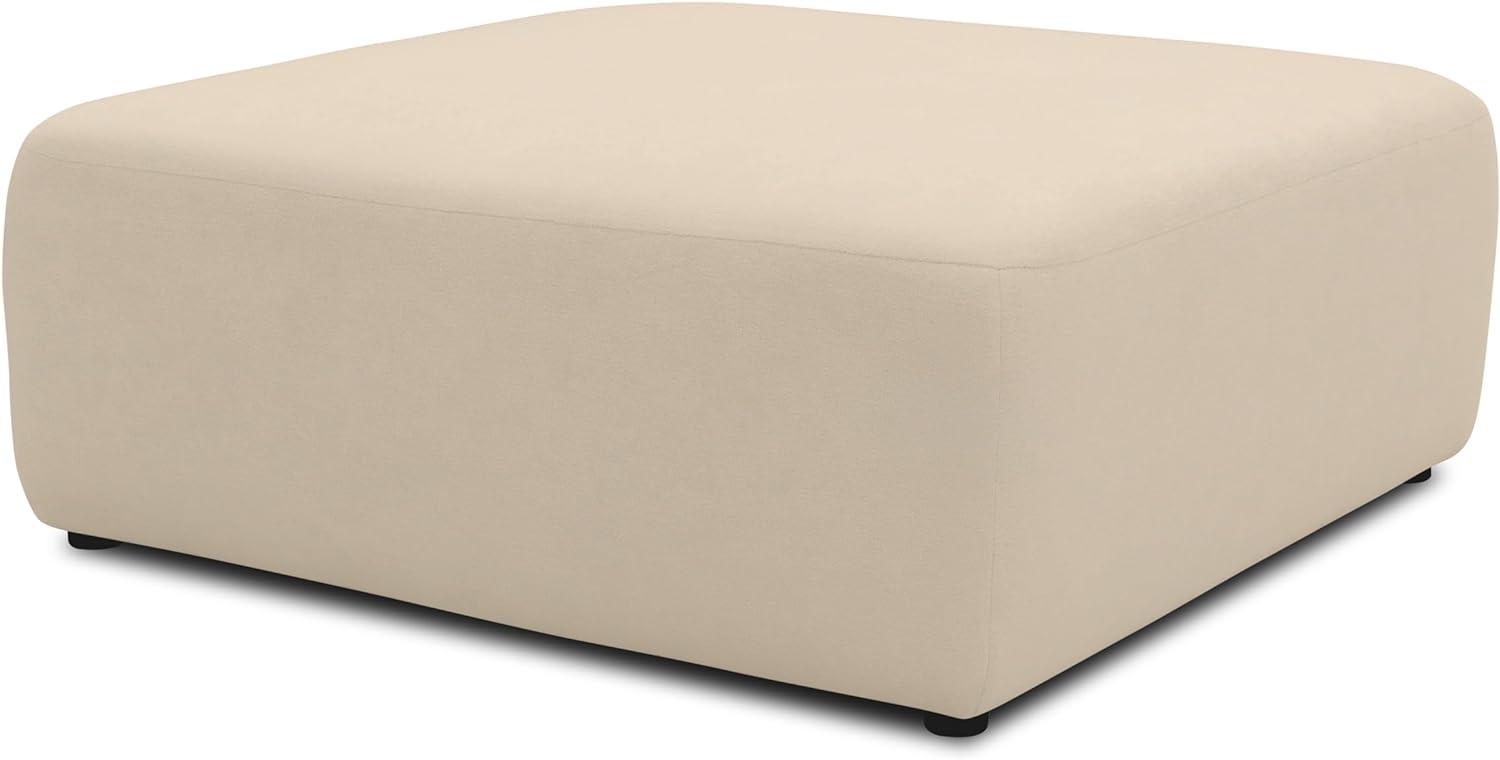 DOMO. collection Einzelteil, kombinierbar, Hocker, Modulsofa, Sofa Modul, Couch, beige, 85 x 85 cm Bild 1