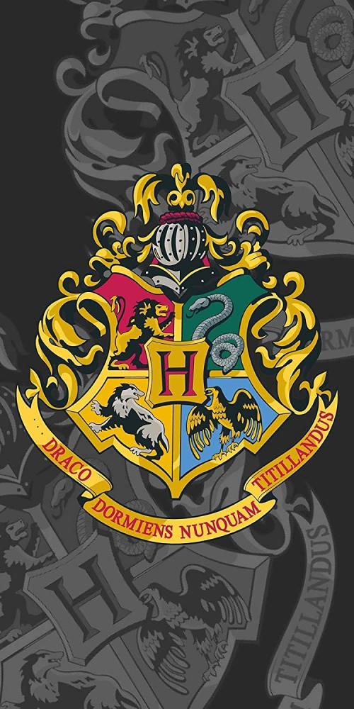 Harry Potter Hogwarts Wappen Duschtuch Strandtuch Badetuch 70 x 140 cm Bild 1
