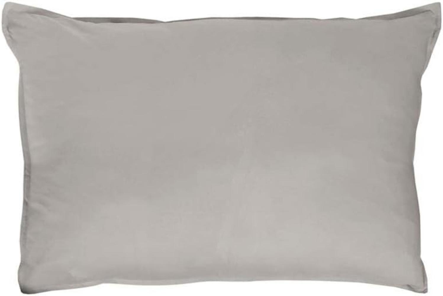 Traumschlaf Uni Single Jersey Bettwäsche Eschle | Kissenbezug 2x 40x60 cm | grey Bild 1