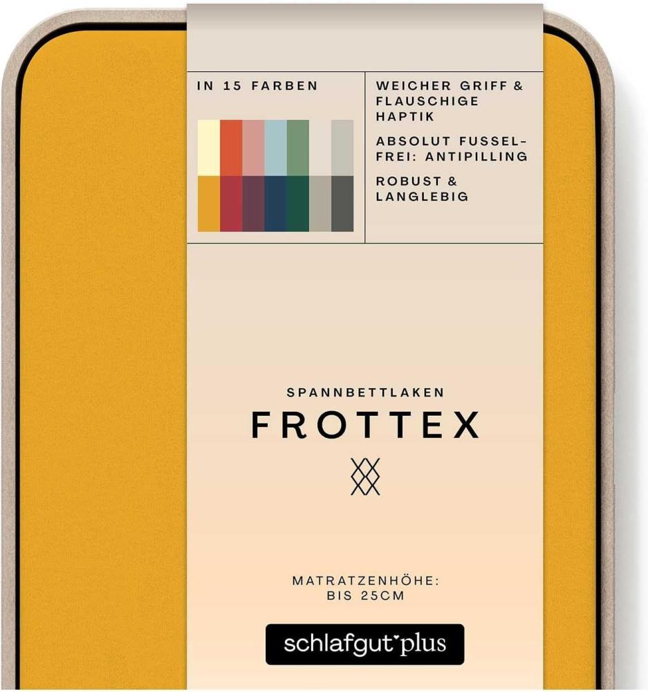 Schlafgut Frottee Spannbetttuch Frottex | 120x200 - 130x200 cm | yellow-deep Bild 1