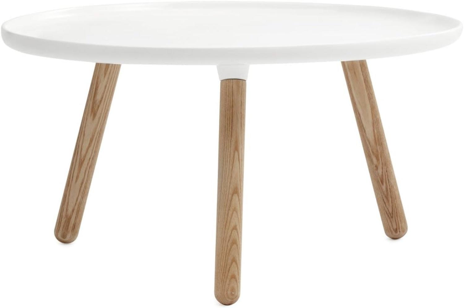 Normann Copenhagen Tablo Tisch, Kunststoff, Eschenholz, Weiß, 42x78cm Bild 1