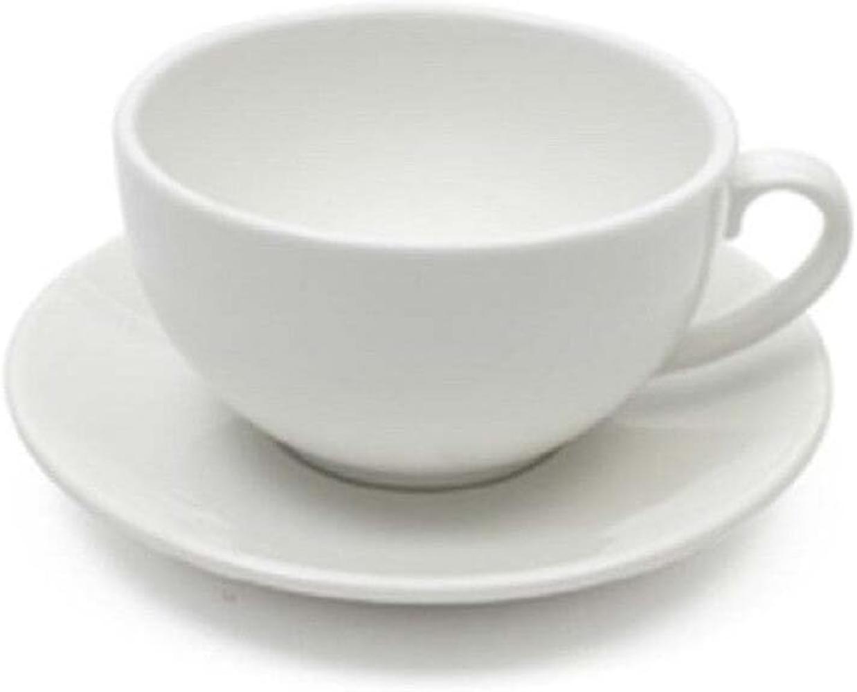 Cappuccinotasse mit Untertasse 15 cm / Maxwell & Williams / White Basics / Round / Tasse Bild 1