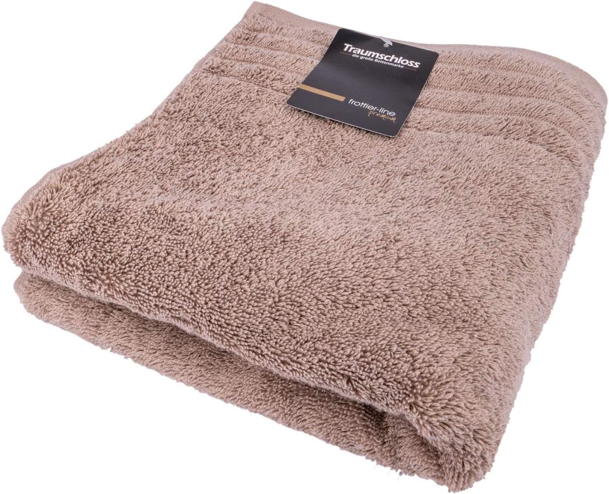 Traumschloss Gästehandtuch Premium-Line, Frottier (1-St), 100% amerikanische Supima Baumwolle mit 600g/m², Taupe Bild 1