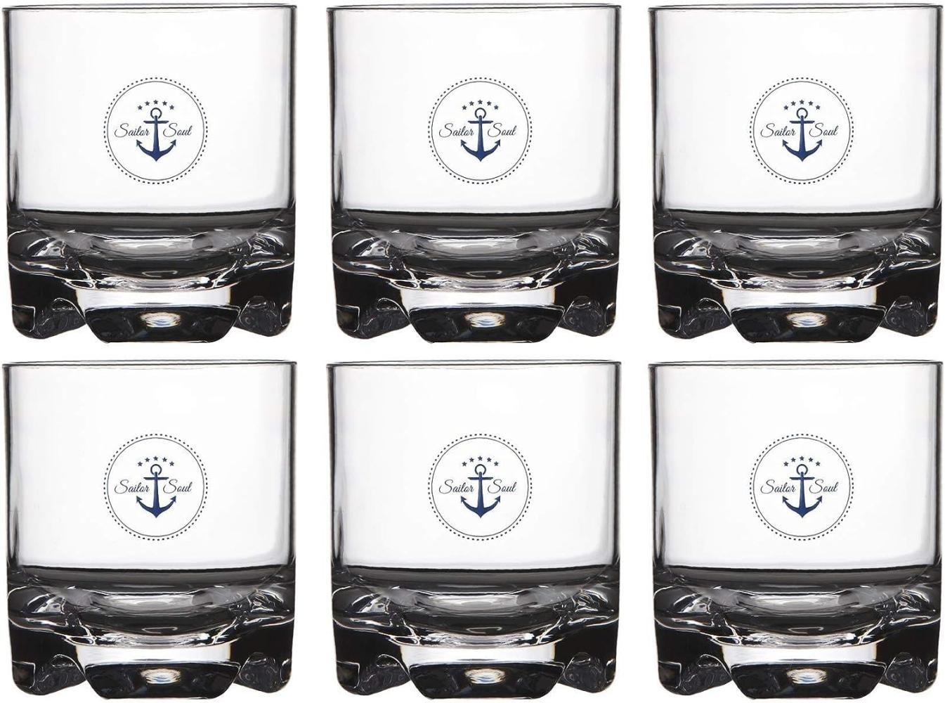 Wasserglas Set 6 Stück, unzerbrechlich - Sailor Soul Bild 1
