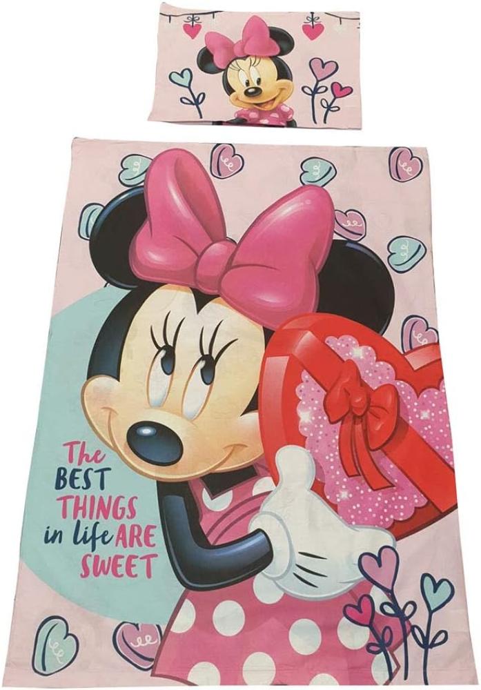 Disney Minnie Maus Kinder-Bettwäsche Set 'The best Things in Life are Sweet' Bild 1