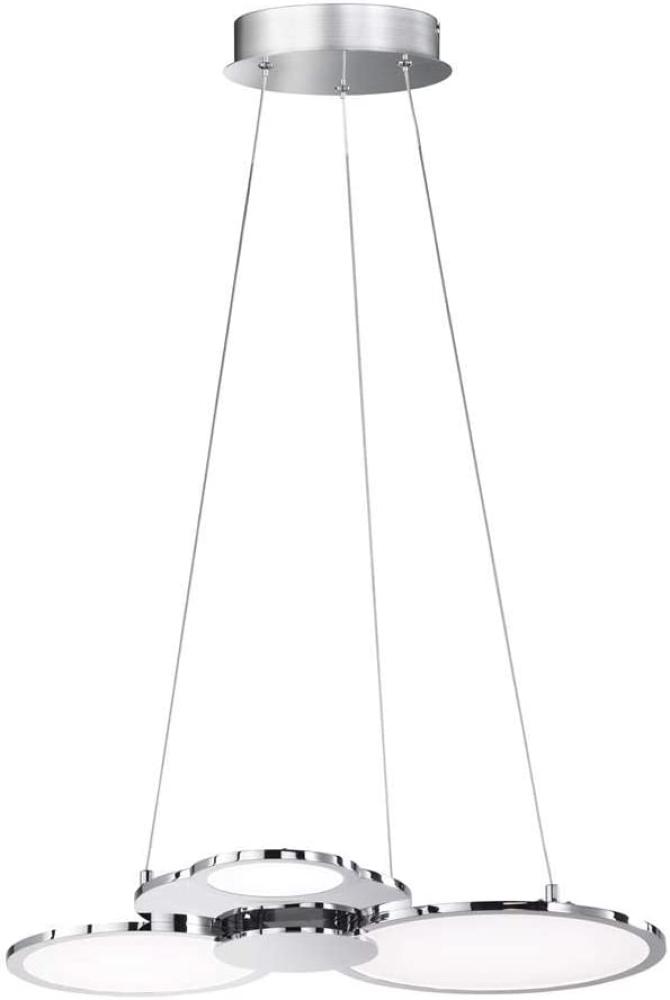 LED Pendelleuchte, ALU, Ringe, Dimmbar, L 58 cm Bild 1