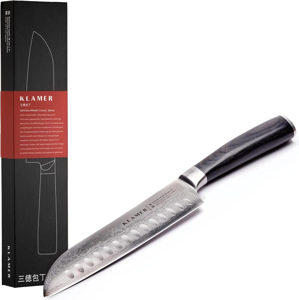 KLAMER Premium Damastmesser aus echtem japanischem Stahl Bild 1