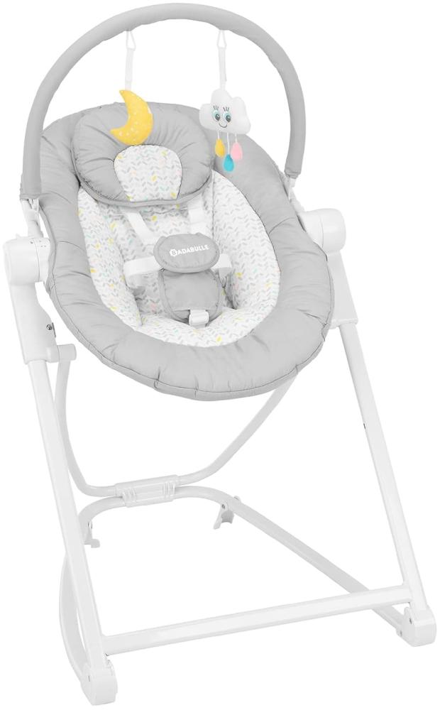 Baby-Liegestuhl Badabulle Compact'up High Grau Bild 1