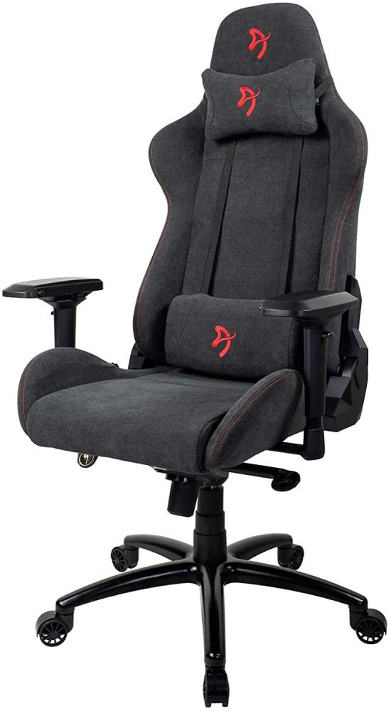 Arozzi Verona Signature Soft Fabric - Büro Stuhl - Stoff - Bis zu 130 kg, schwarz/rot Bild 1