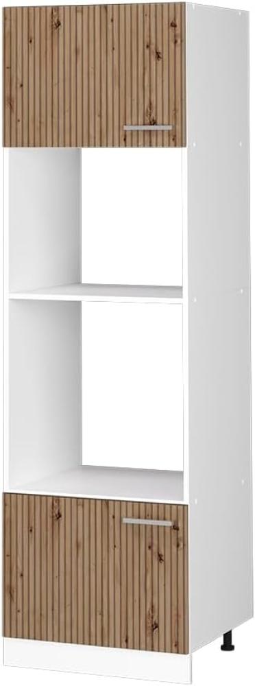 Vicco Mikrowellenschrank R-Line, Artisan-Eiche/Weiß, 60 cm Bild 1