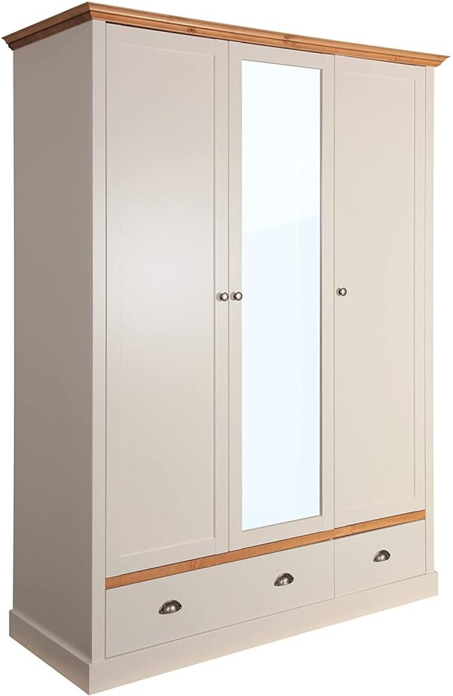 Kleiderschrank SANDRINGHAM 107, Anzahl Türen: 3, Weiß Bild 1