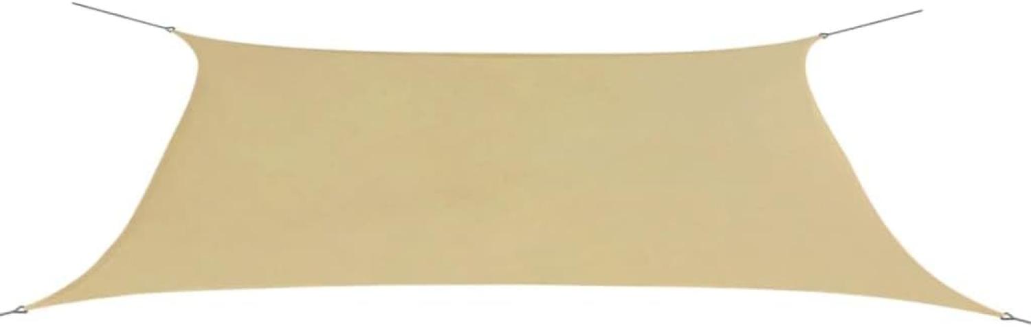 vidaXL Sonnensegel Oxford-Gewebe rechteckig 4x6 m Beige Bild 1