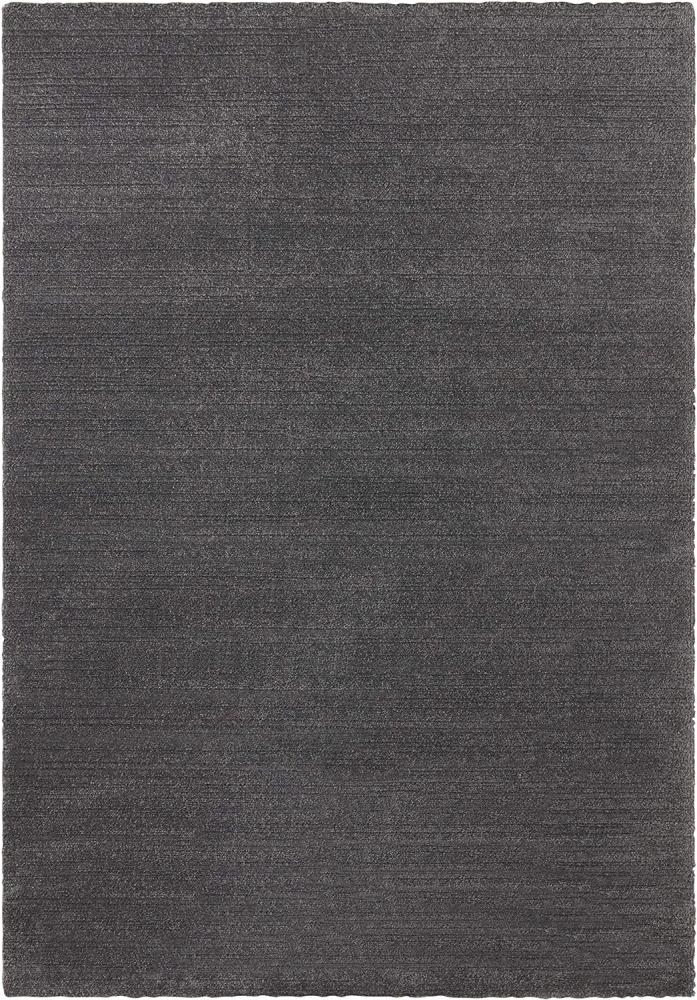 Kurzflor Teppich Loos Anthrazit - 120x170x1,4cm Bild 1