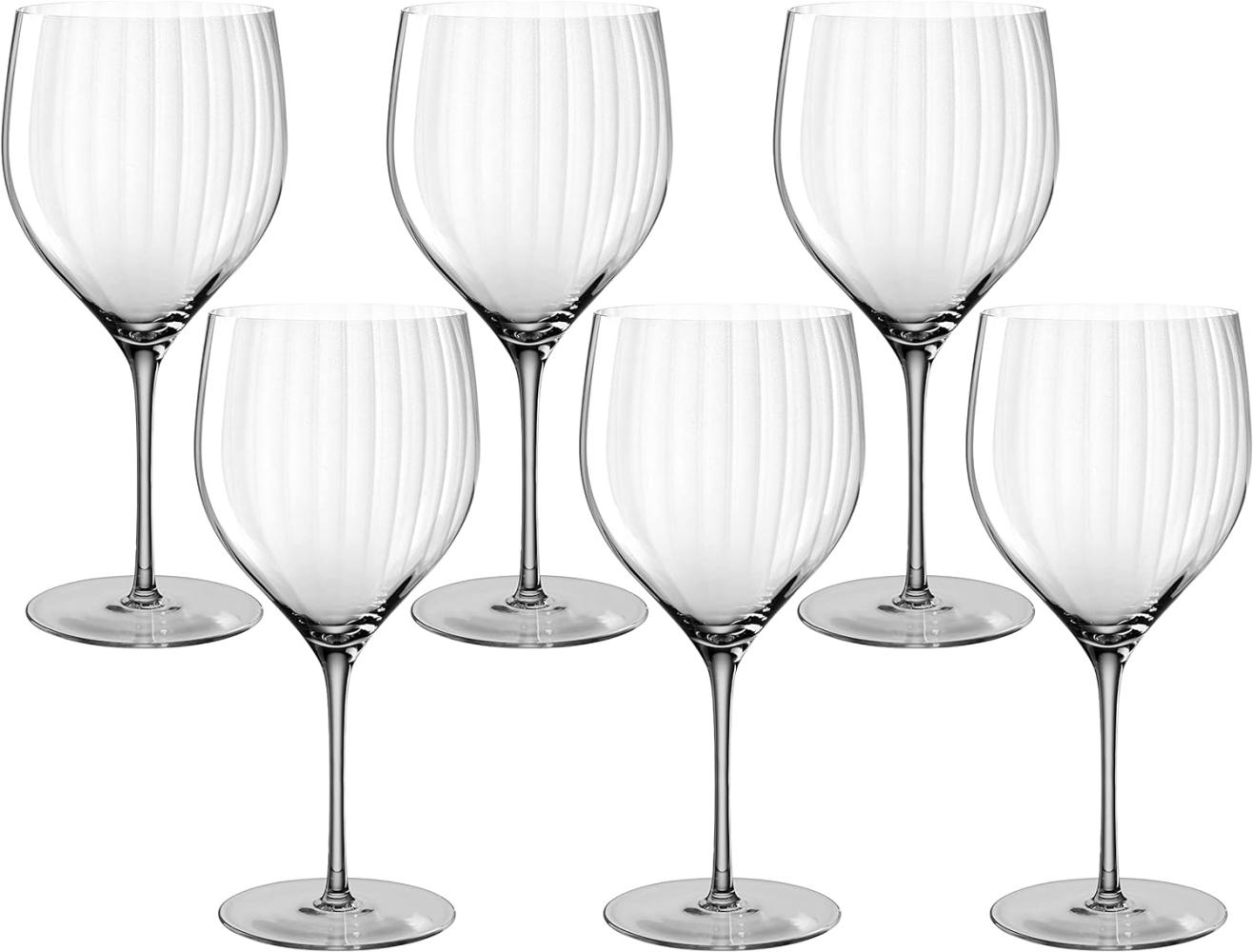 Leonardo Poesia Cocktailglas 6er Set, spülmaschinengeeignete Getränkegläser für Mixgetränke, Höhe 23 cm, 750 ml, grau, 022382 Bild 1