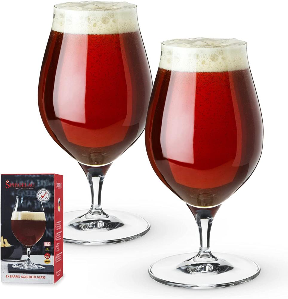 Spiegelau Craft Beer Glasses Barrel Aged Bier, 2er Set, Bierglas, Craftbierglas, Trinkglas, Kristallglas, 500 ml, 4992660 Bild 1