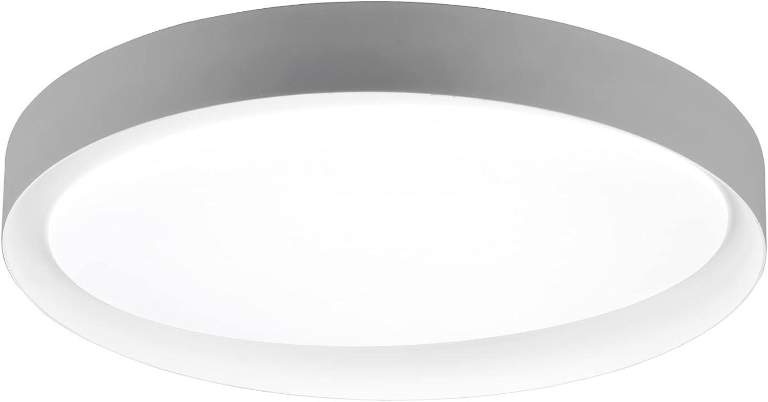 LED Deckenleuchte ZETA grau/weiß Ø48cm Fernbedienung, 2700 - 6500 Kelvin dimmbar Bild 1