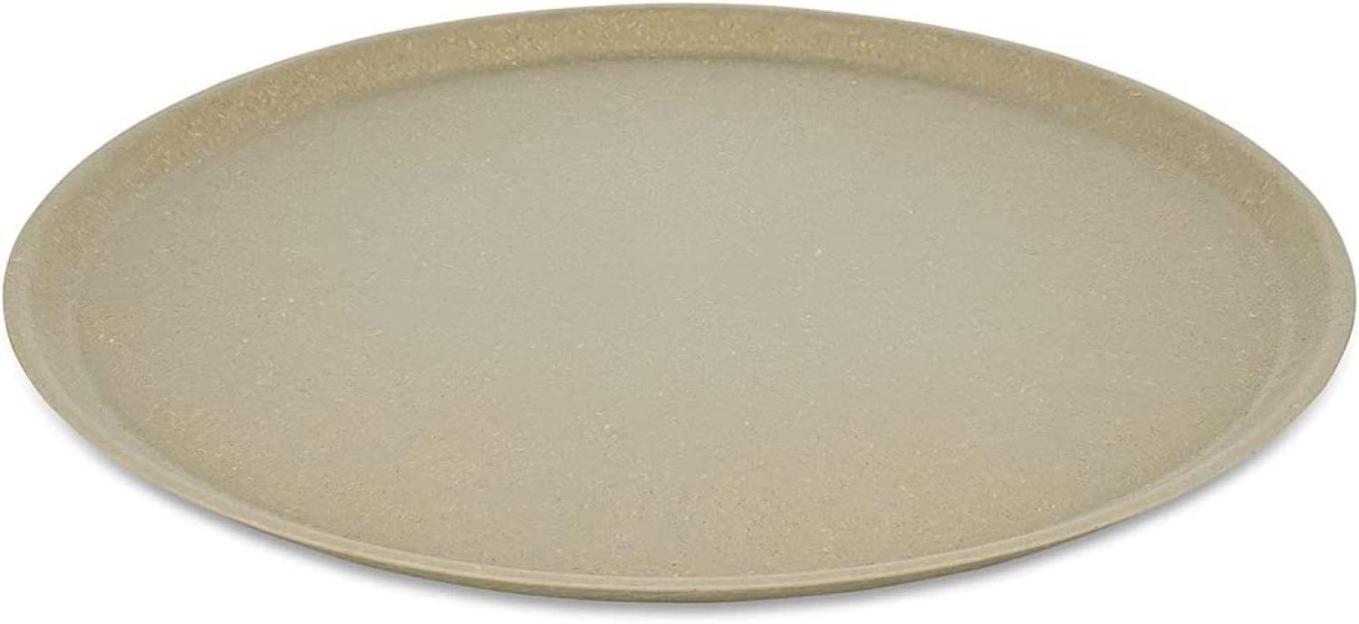 Koziol Großer Teller 4er-Set Connect Plate, Speiseteller, Kunststoff-Holz-Mix, Nature Desert Sand, 25. 5 cm, 7101700 Bild 1