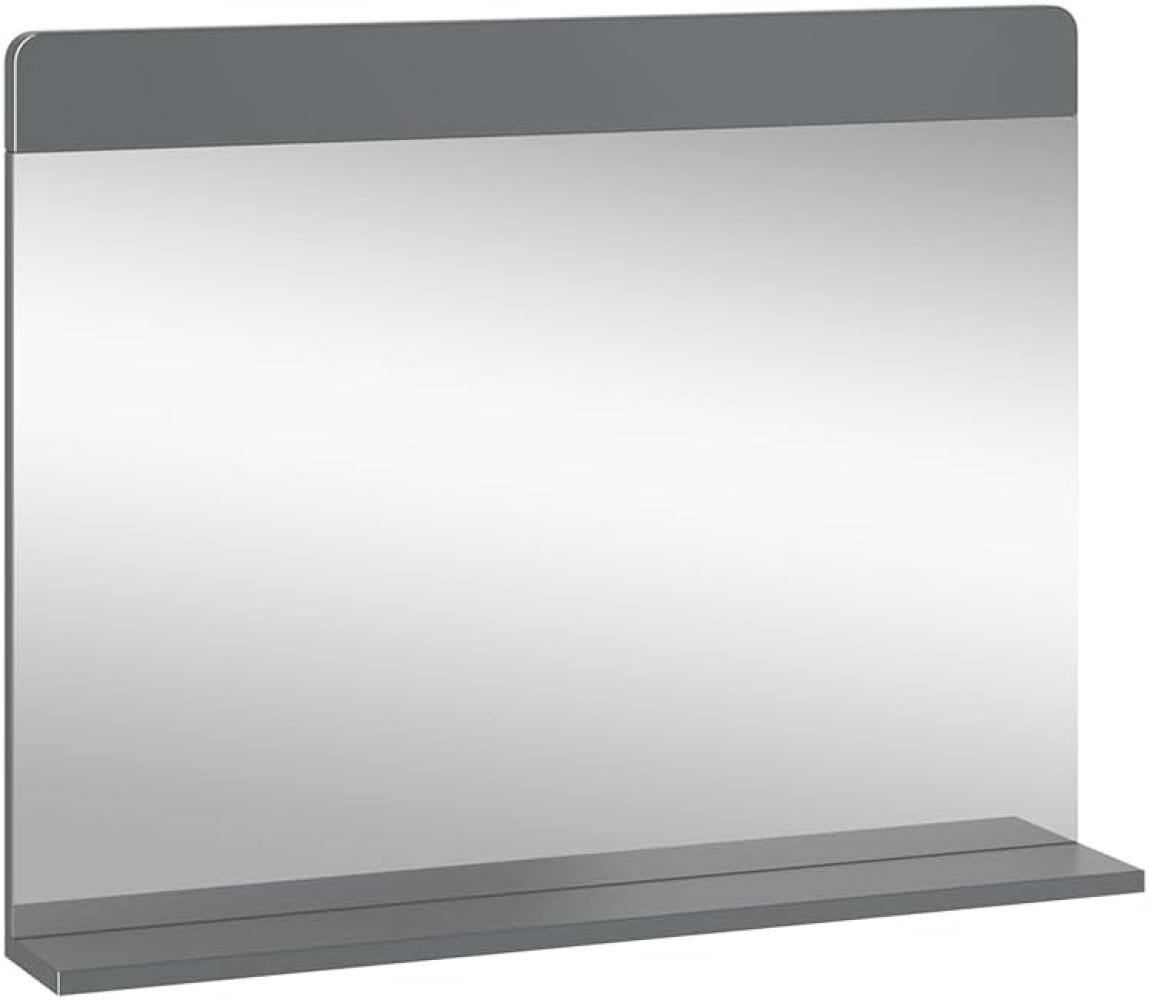 Vicco Badezimmerspiegel Izan Grau 80 x 62 cm mit Regal Bild 1