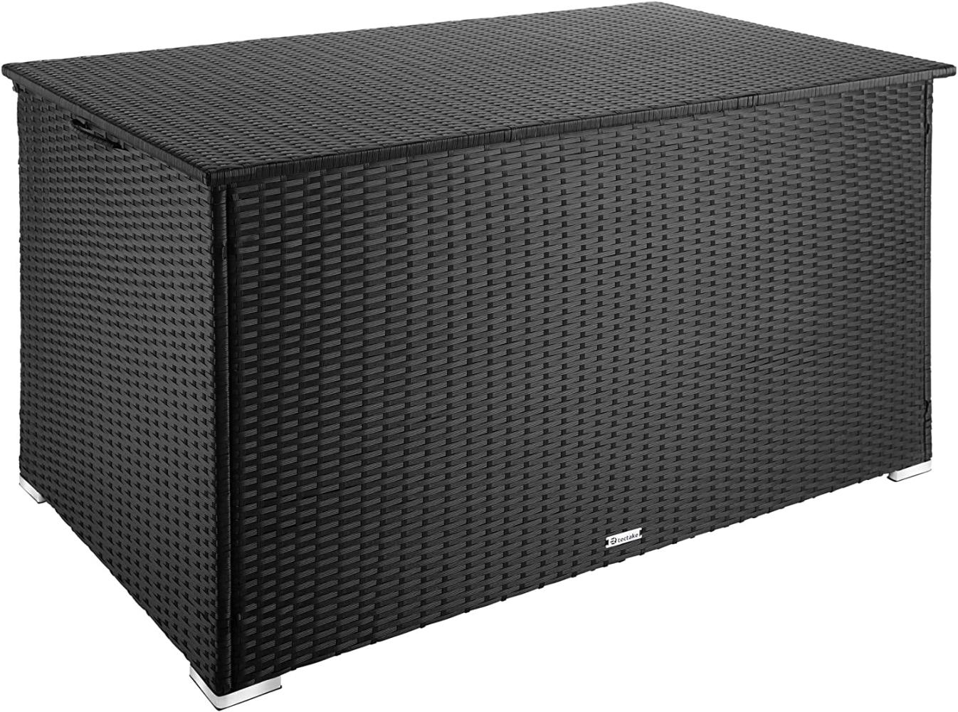 Auflagenbox mit Aluminiumgestell Oslo, 145x82,5x79,5cm schwarz Bild 1