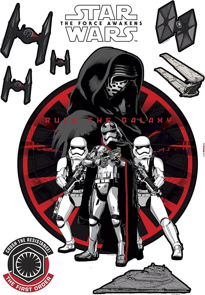 Komar Deco-Sticker Star Wars Erste Ordnung Bild 1